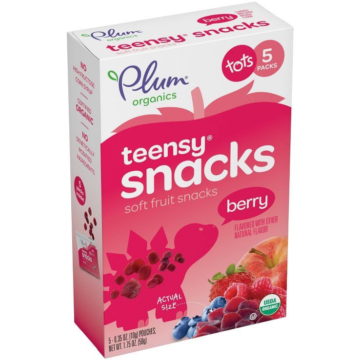 Plum Organics Teensy Berry Snacks - 5ct/0.35oz Each | Target