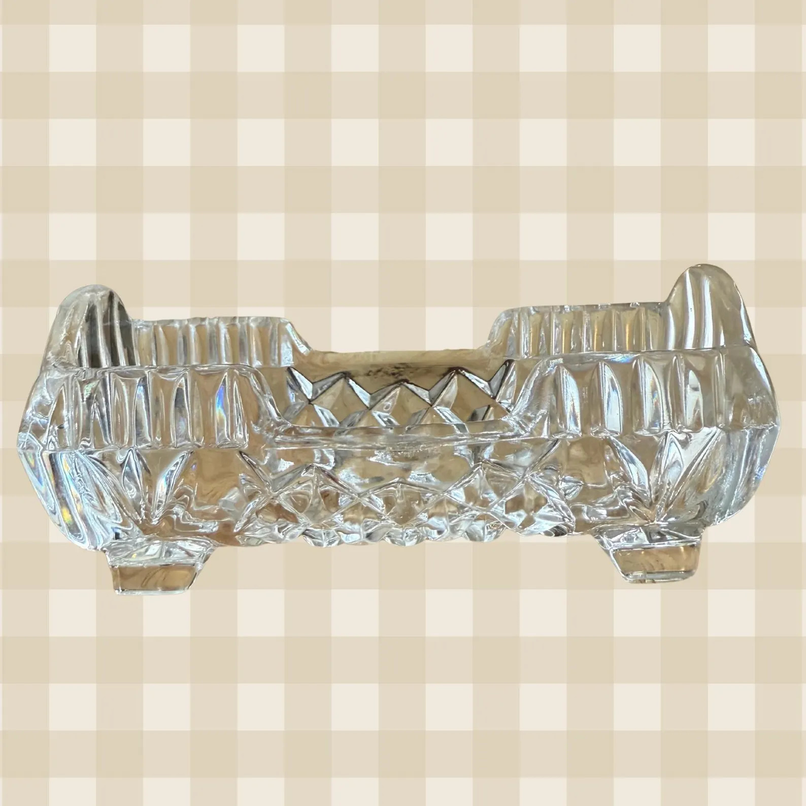 Charming Crystal EAPG Toothpick Cradle Holder - Etsy | Etsy (US)