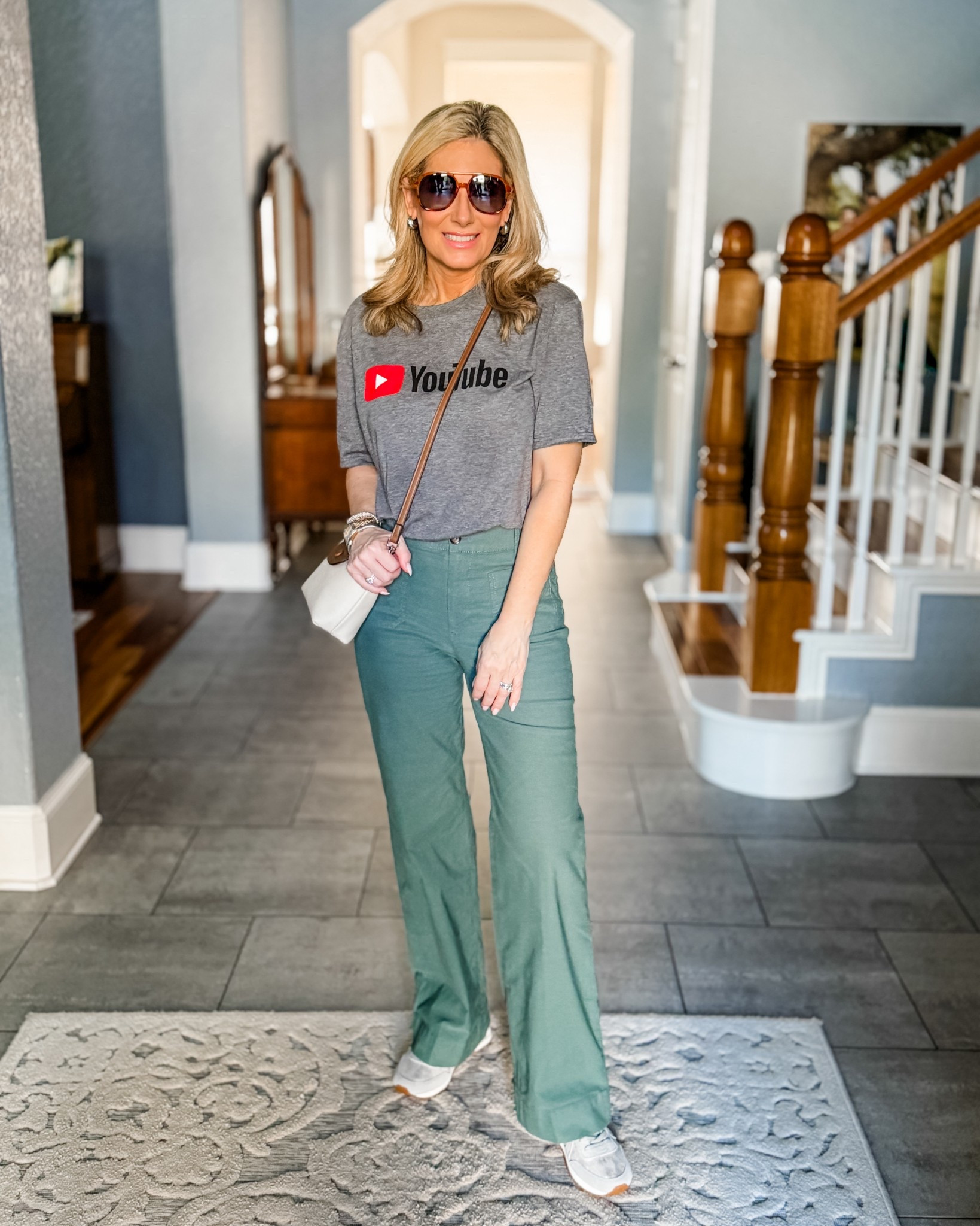 I can’t link the t-shirt, but if you’ve been looking for a great pair of pants to wear now and well into fall, grab these because they’re on sale! They come in petite, regular and tall inseam lengths, 11 colors, and they’re on sale!! I love the patch pocket silhouette that’s reminiscent of a best seller from Anthropologie BUT they’re less than half the price AND they’re not cropped. I paired them with sneakers that are also on sale and my favorite crossbody bag for when I’m just running out the door. 

#summerpants #fallpants #graphictee #casualoutfit #whattoweartorunerrands #fashionover50 

#LTKFindsUnder50 #LTKOver40 #LTKItBag