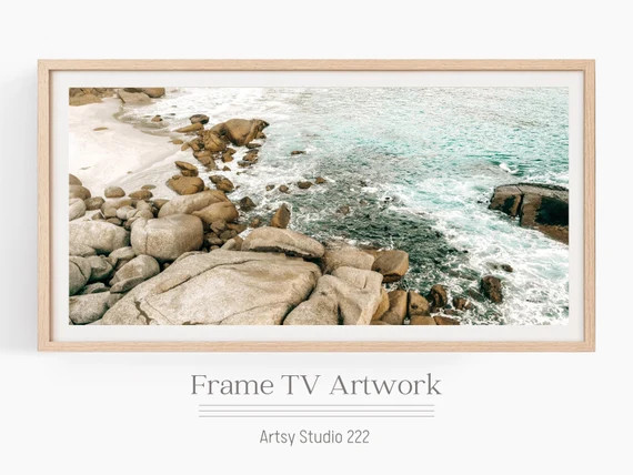 Samsung Frame Tv Art  Ocean Frame Tv Art  Beach Art for TV  | Etsy | Etsy (US)