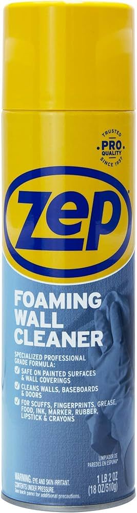 Zep ZUFWC18 Foaming Wall Cleaner, 18 oz, Clear | Amazon (US)