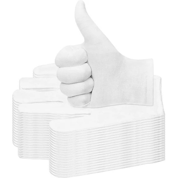 20 Pairs Cotton Gloves for Dry Hands, White Cotton Gloves for Eczema, Cosmetic Moisturizing and C... | Walmart (US)