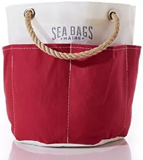 Sea Bags Recycled Sail Cloth All Purpose Gray Tool Bucket Bag