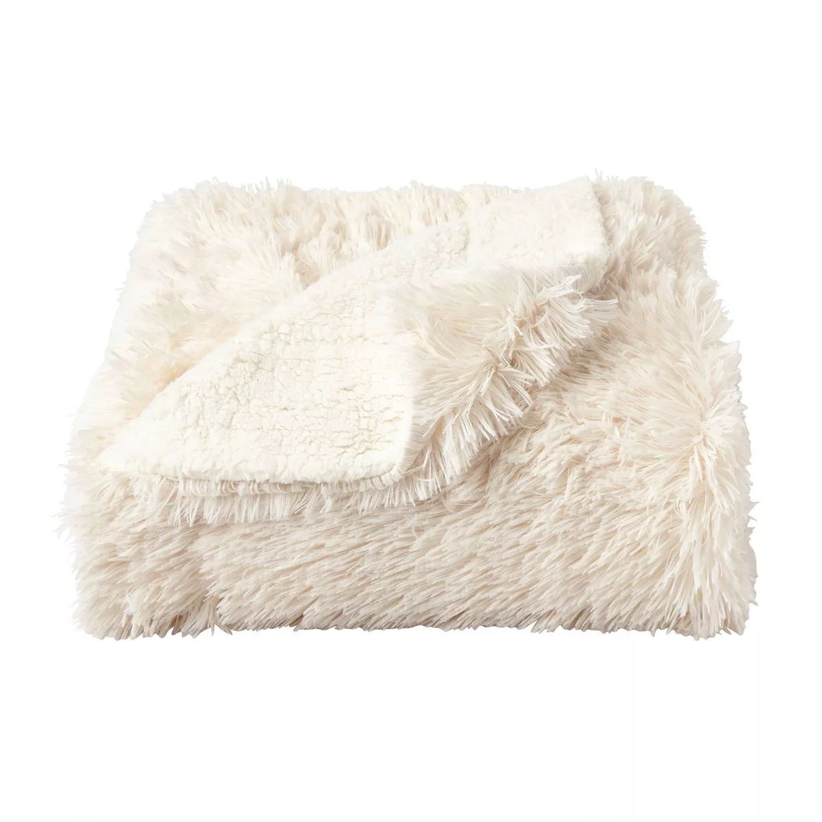 60"x70" Faux Fur Throw Blanket White - Yorkshire Home | Target