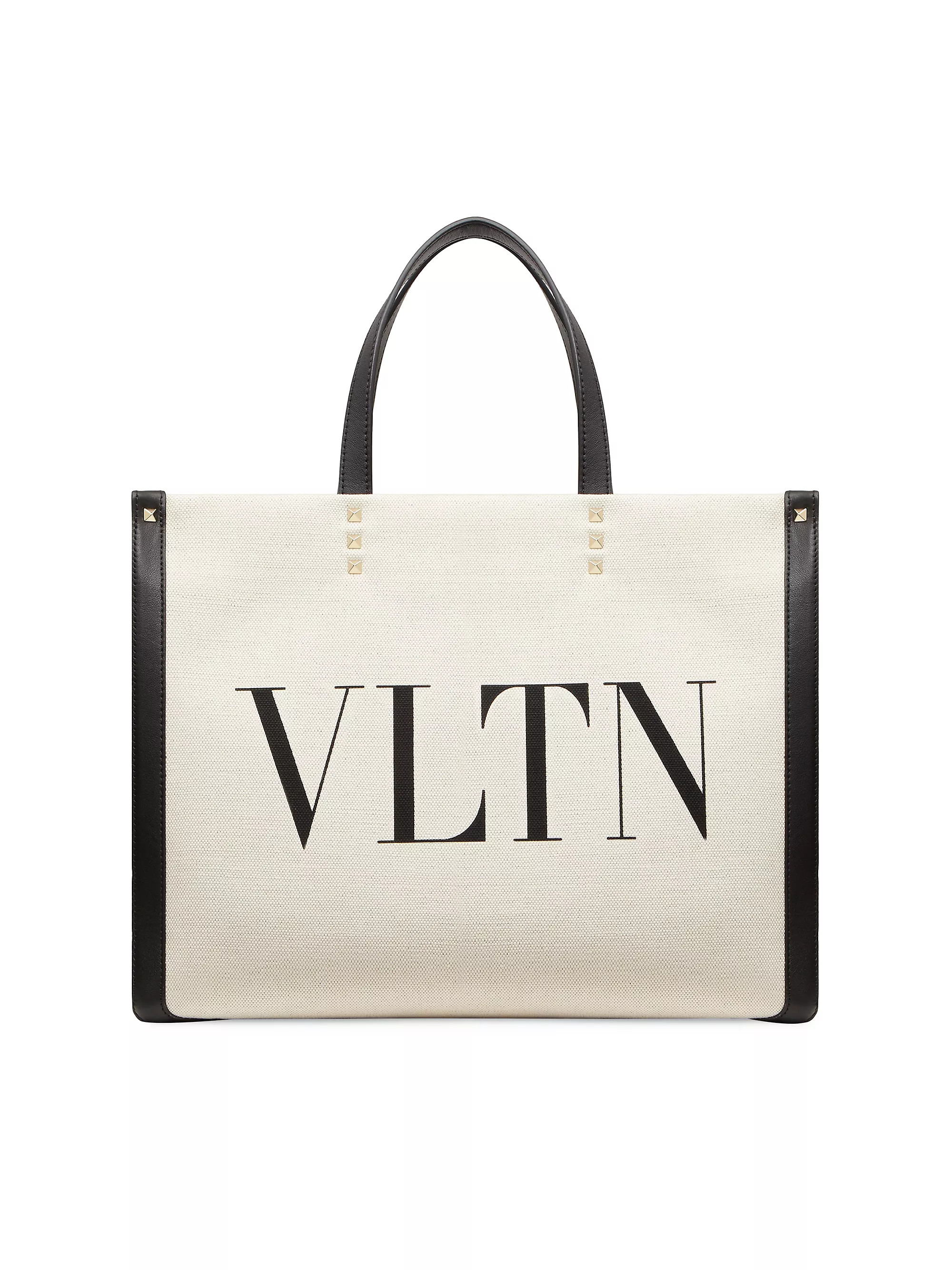 Small VLTN Print Canvas Tote Bag | Saks Fifth Avenue