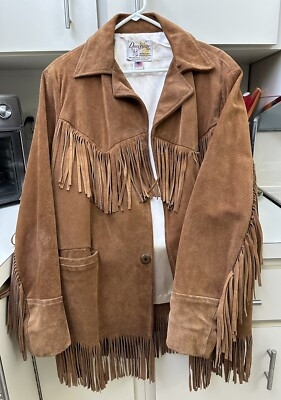 Mens Suede Leather And Fringe Vintage 70’s DeerWear Brand Jacket Sz 40 | eBay US
