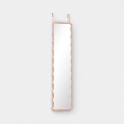 Wavy Over the Door Mirror Pink - Room Essentials™ | Target
