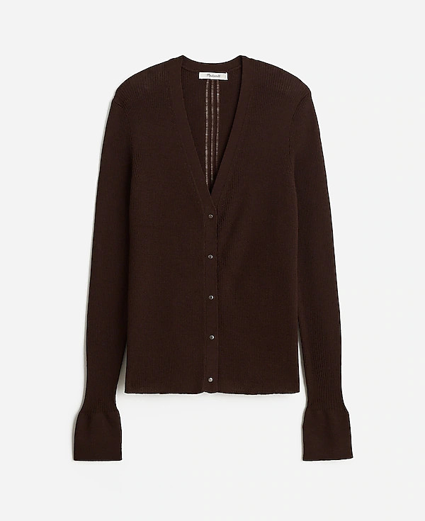 Merino Wool-Silk Blend Cardigan Sweater | Madewell | Madewell