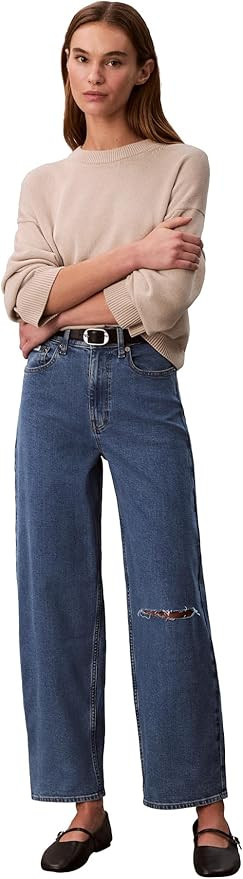 Calvin Klein Womens Barrel Fit Jeans | Amazon (US)