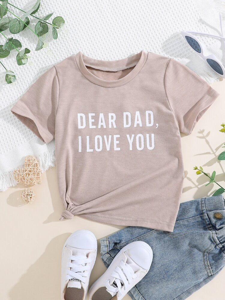 Toddler Girls Slogan Graphic Tee | SHEIN