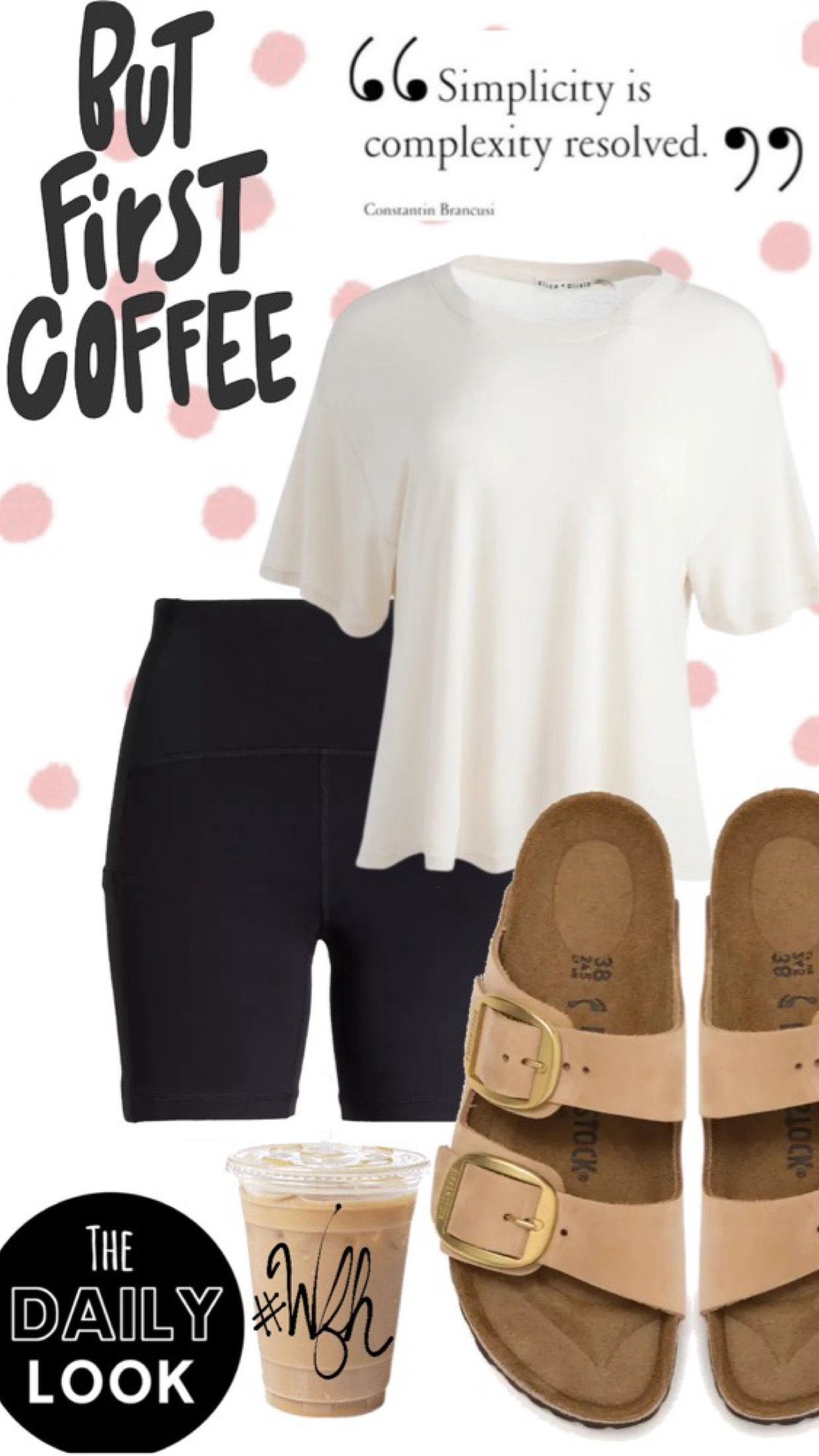 Happy Thursday! My WFH outfit consisted of bike shorts, an oversized lightweight shirt and rose  gold sandals. I dropped off the kiddos to camp, came back home to take my Finance Exam and then an afternoon meeting. And my favorite accessory, my iced coffee. lol #shopdeescloset #shopaholicscloset #ootd #wfh

#LTKStyleTip #LTKFindsUnder50