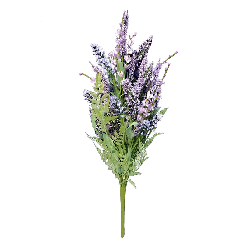 Purple Heather Floral Spray, 21" | At Home