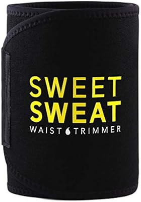 Sports Research Sweet Sweat Premium Waist Trimmer (Yellow Logo) for Men & Women. Includes Free Sa... | Amazon (US)