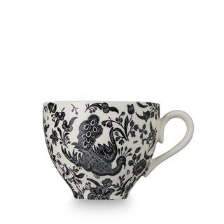 Black Regal Peacock Teacup 187ml/0.33pt | Denby (UK)