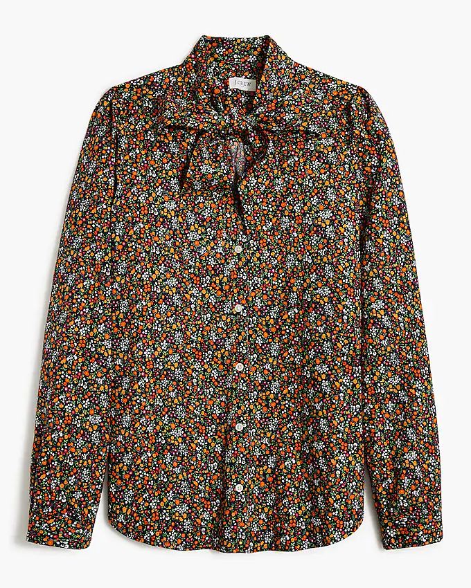Bow tie-neck top | J.Crew Factory