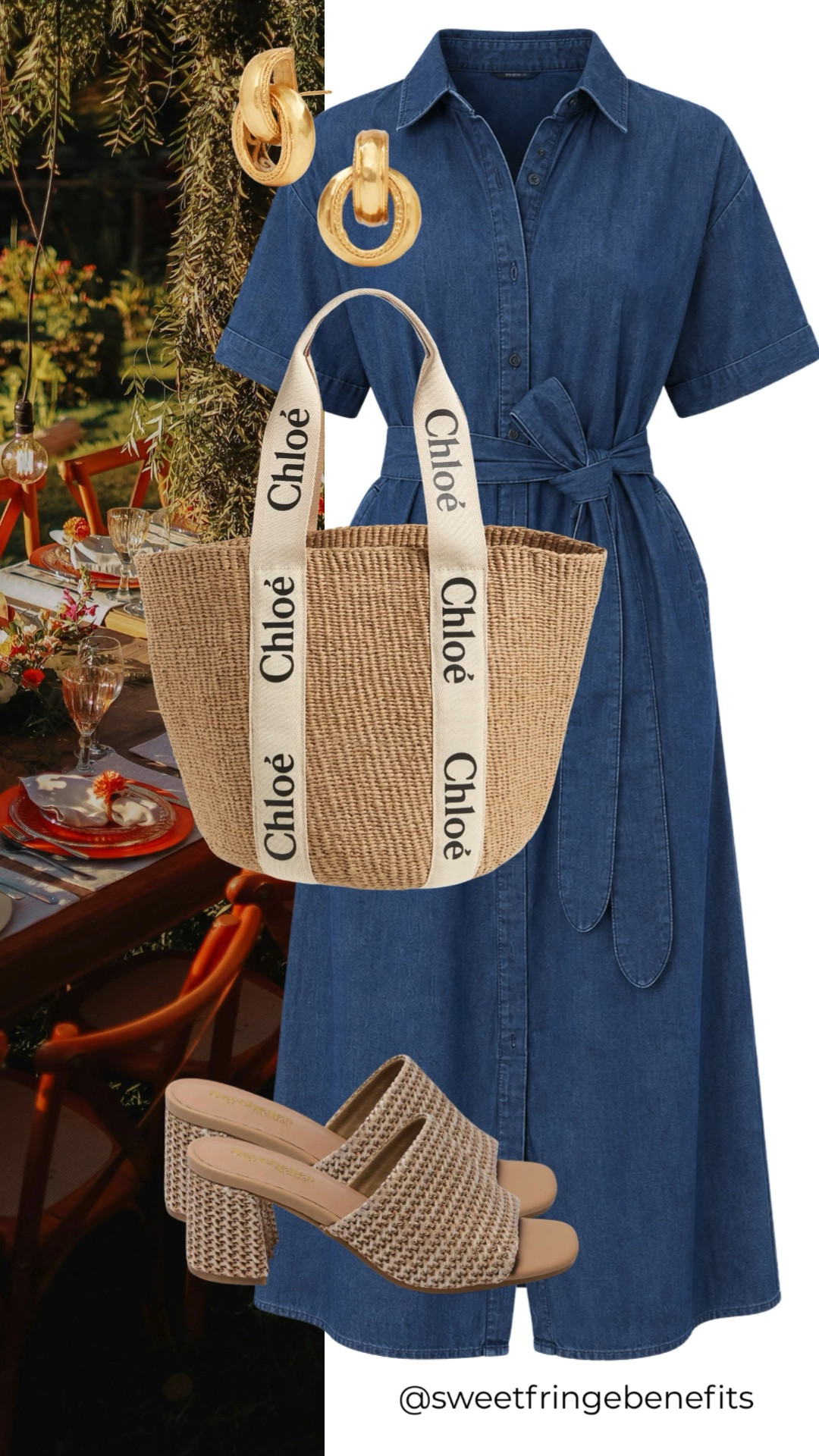 I wear a small on the Tuckernuck dress. An 8 petite in the Ann Taylor. This denim shirt dress is an easy one-and-done outfit with a flattering tie waist. Pair it with woven heels and a raffia tote for an effortless summer look.

💡 LTK MADE EASY
❤️ Heart = Support my posts!
🔖 Save = Get sale & restock alerts
📋 Lists = Keep favorites organized
📲 Share = Send lists and products to a friend. Hello, Christmas List!
💬 Comment = Ask me anything about what I'm wearing.:-)

#LTKootd #LTKdayinmylife #LTKOver40
