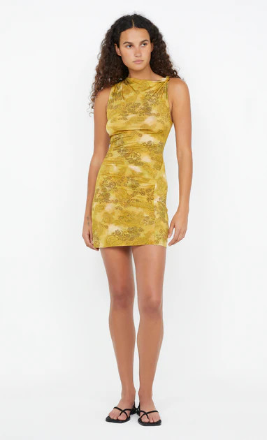 RIANNA MINI DRESS - GOLDEN VINE | Bec & Bridge (Global)