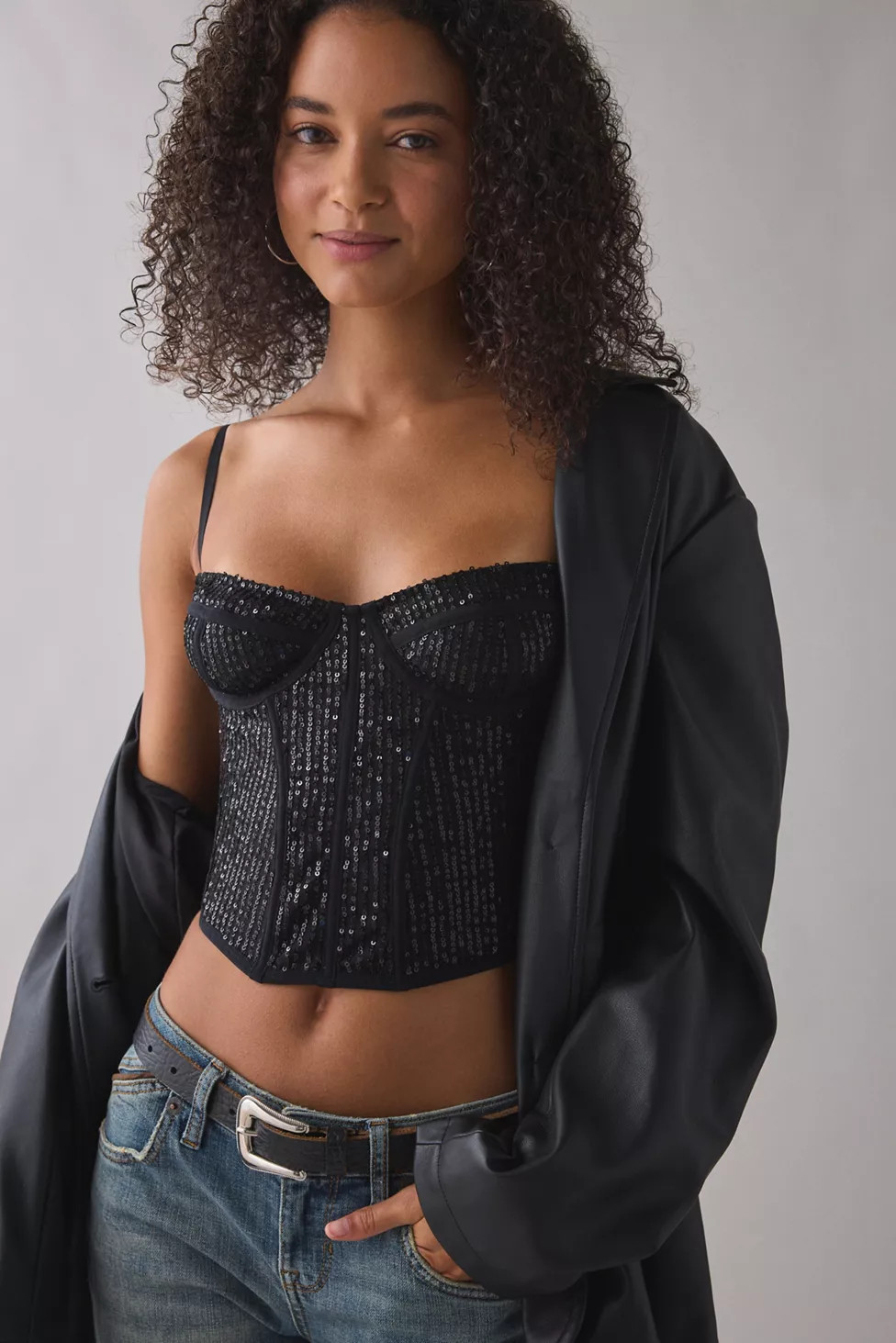 Out From Under Modern Love Sequin Corset | Urban Outfitters (US and RoW)