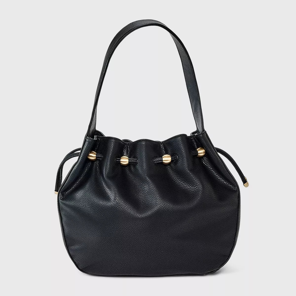 Drawstring Bucket Handbag - A New Day™ Black | Target