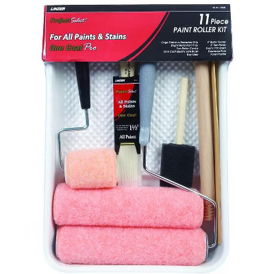 Linzer Project Select 9 in W Regular Paint Roller Kit Threaded End | Target