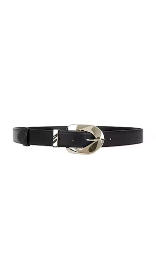Adana Leather Belt in Black & Silver | Revolve Clothing (Global)