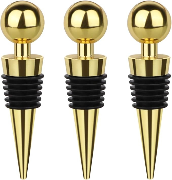 3 Pcs Wine Stopper Bottle Stopper Wine Saver, Yimerlen Silicone Vacuum Wine Bottle Corks, Reusabl... | Amazon (US)