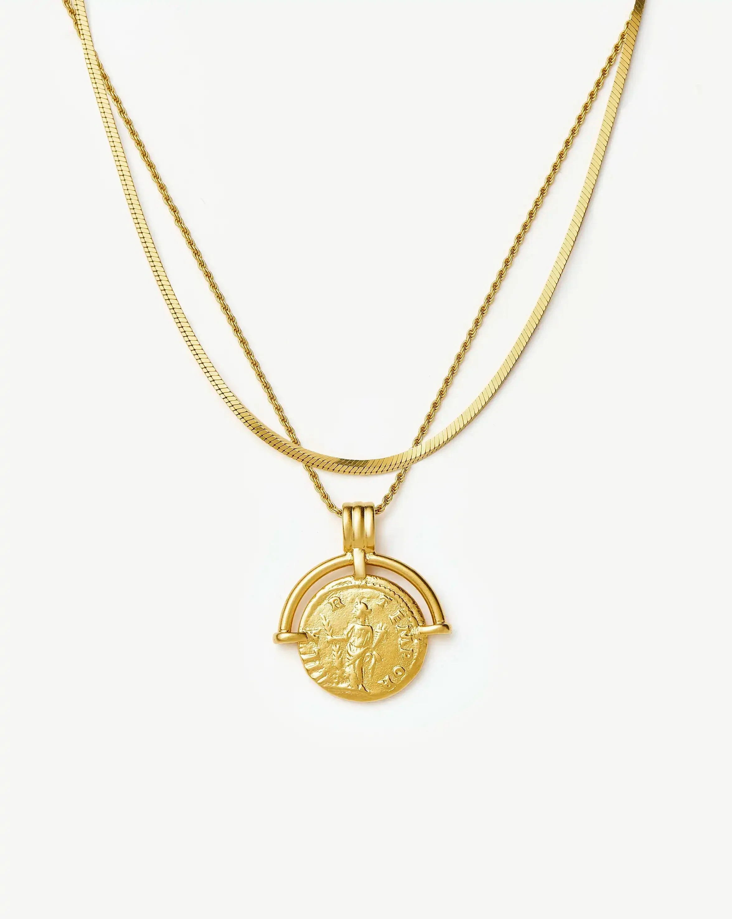 Lucy Williams Roman Arc & Snake Gold Necklace Set | Missoma | Missoma US