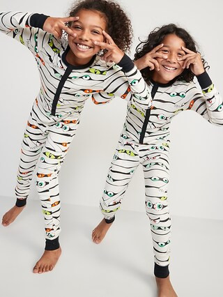 Gender-Neutral Matching Snug-Fit Halloween One-Piece Pajamas for Kids | Old Navy (US)