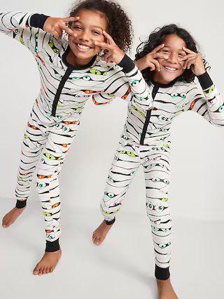 Gender-Neutral Matching Snug-Fit Halloween One-Piece Pajamas for Kids | Old Navy (US)