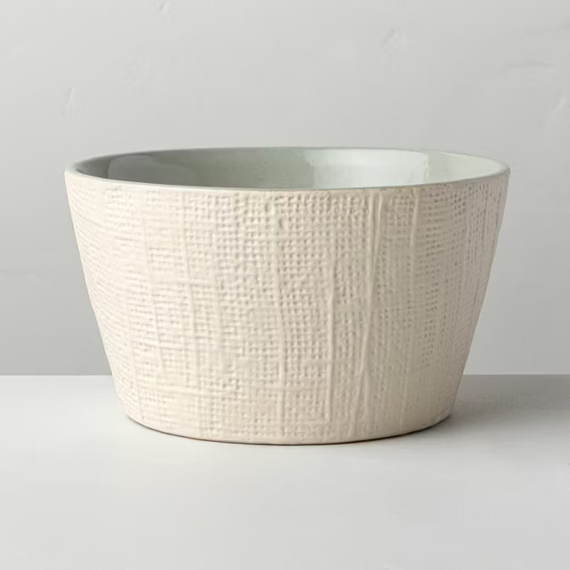 23oz Meadow 3-Wick Large Textured Ceramic Candle - Hearth & Hand™ with Magnolia | Target