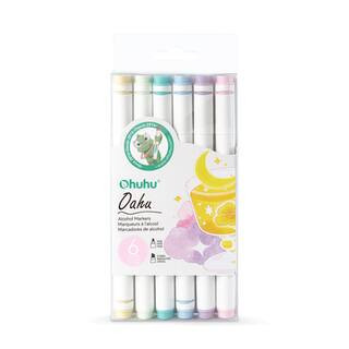 Ohuhu® Oahu 6 Color Pastel Alcohol Marker Set | Chisel/Fine | Michaels® | Michaels Stores