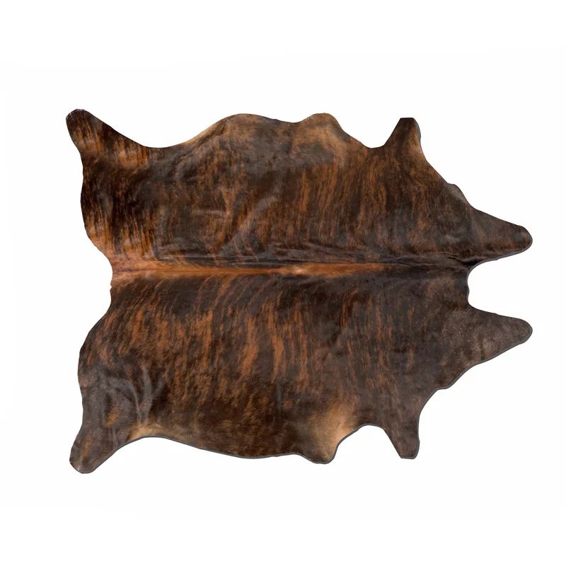 Chesson Handmade Cowhide Dark Brindle Rug | Wayfair North America