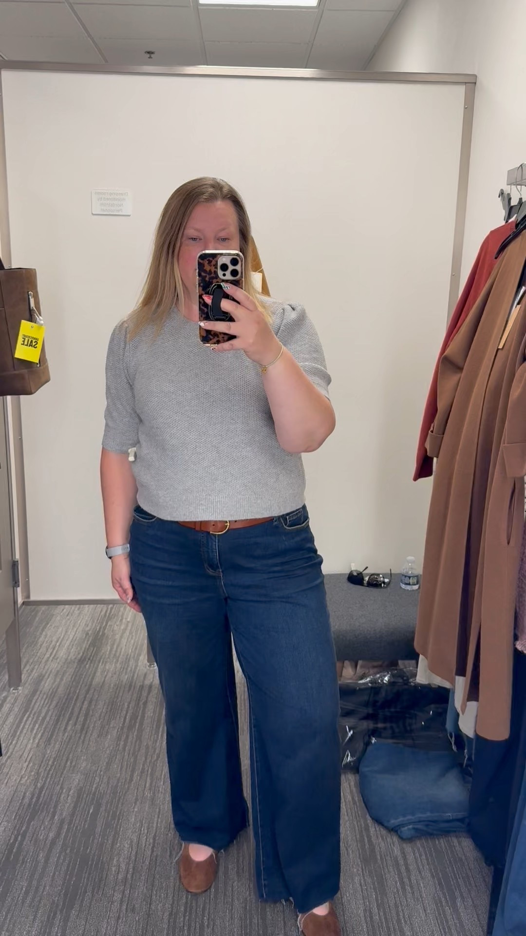 Wearing an XL in the top. Wearing an 18 in the denim and have owned this style for years  

#LTKFindsUnder100 #LTKSeasonal #LTKSaleAlert