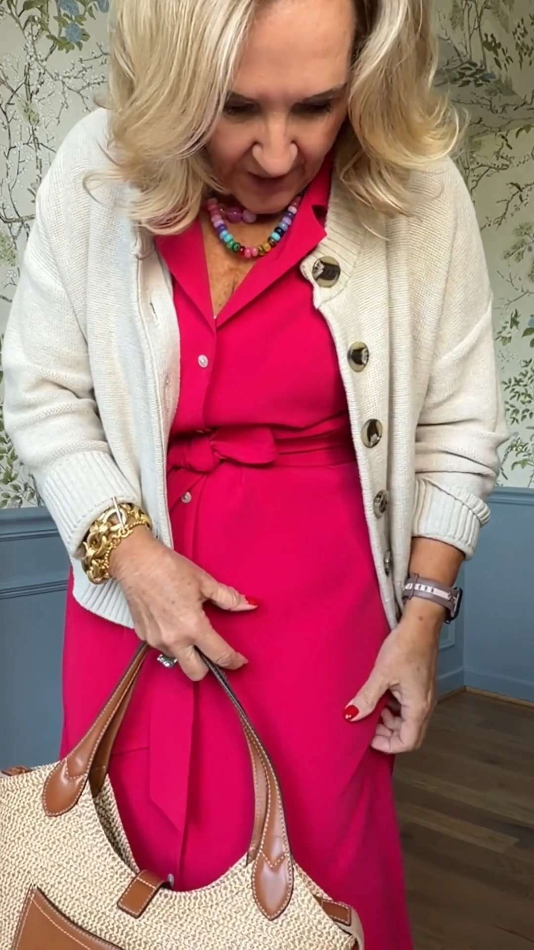 This bright pink shirt dress is such a standout for summer. The flattering tie waist, button-front detail, and vibrant color make it a one-and-done outfit, while the neutral cardigan and woven tote keep it polished and effortless.

💡 LTK MADE EASY

❤️ Heart = Support my posts
🔖 Save = Get sale & restock alerts
📋 Lists = Keep favorites organized
📲 Share = Send to yourself for later
💬 Comment = Ask me anything

#LTKootd #LTKSeasonal #LTKOver40