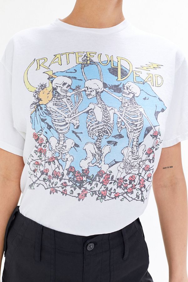 Junk Food Grateful Dead Skeletons + Roses Tee | Urban Outfitters (US and RoW)