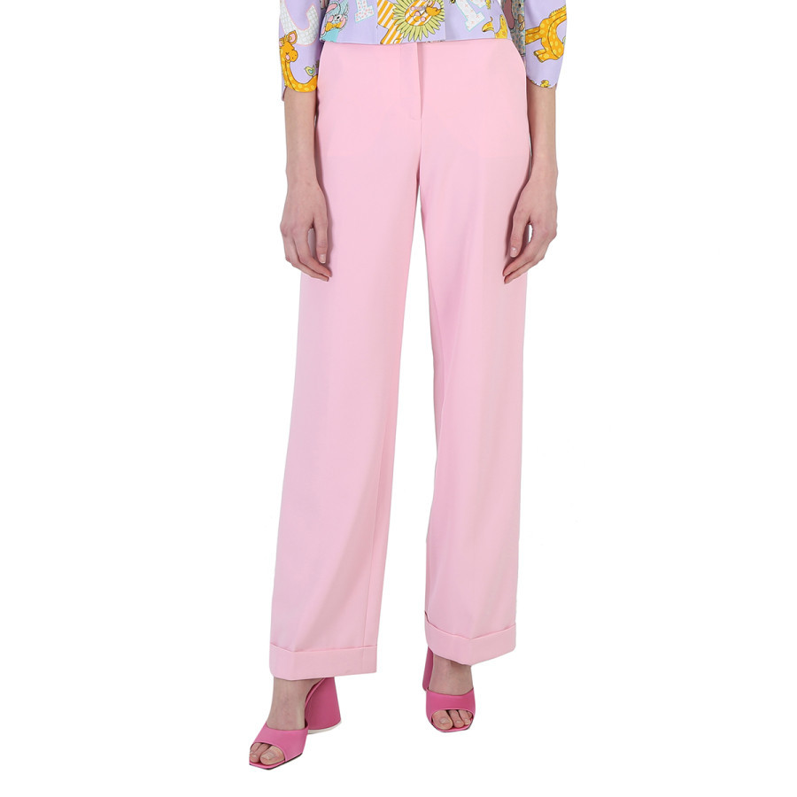 Moschino Ladies Pink Straight-Leg Trousers, Brand Size 36 (US Size 2) | Jomashop.com & JomaDeals.com