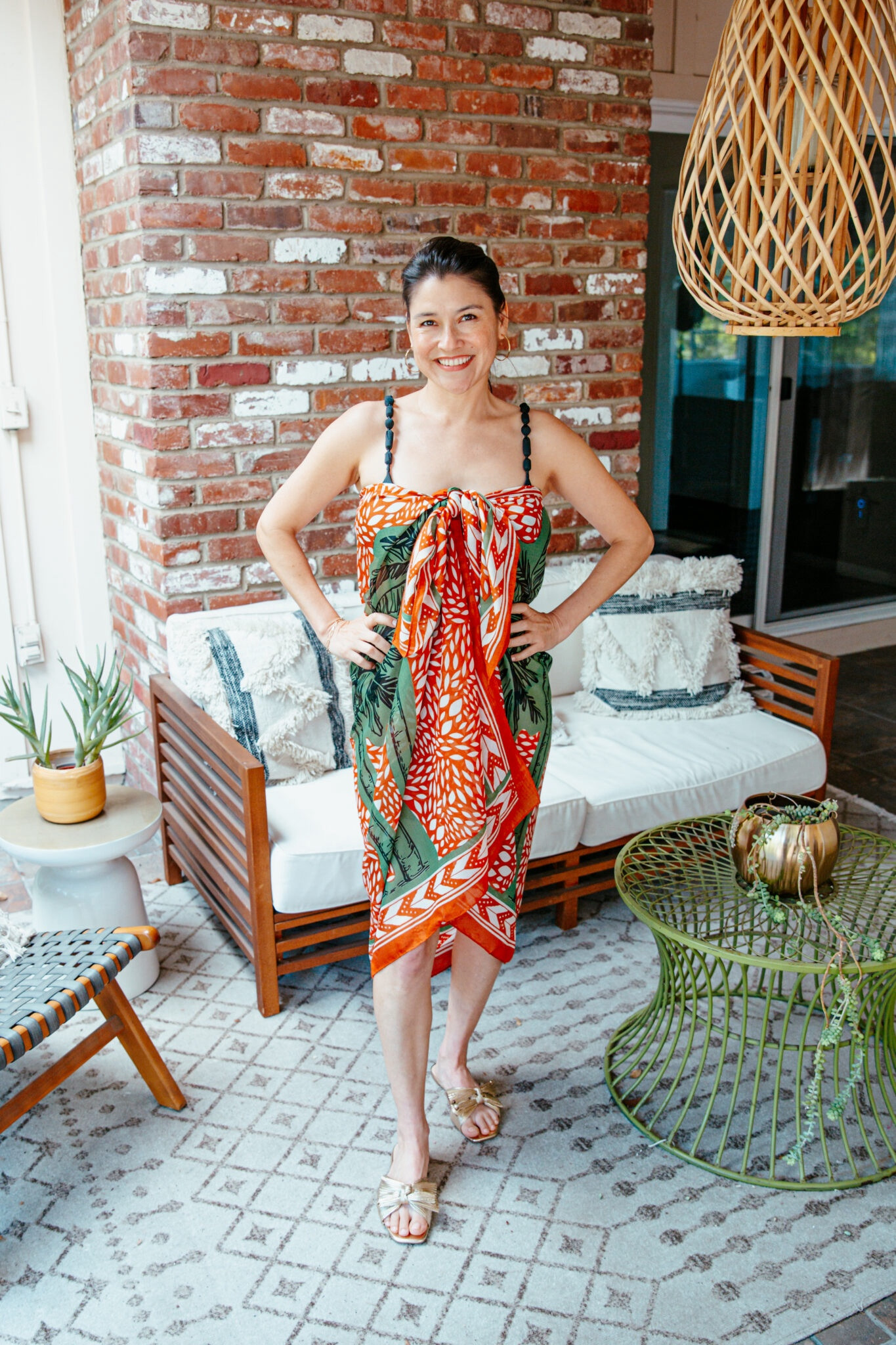 Beach Outfit, pool outfit, resort outfit: Vix bikini, Antonio Melani sarong, and Journee Collection slides

#LTKStyleTip #LTKShoeCrush #LTKSeasonal