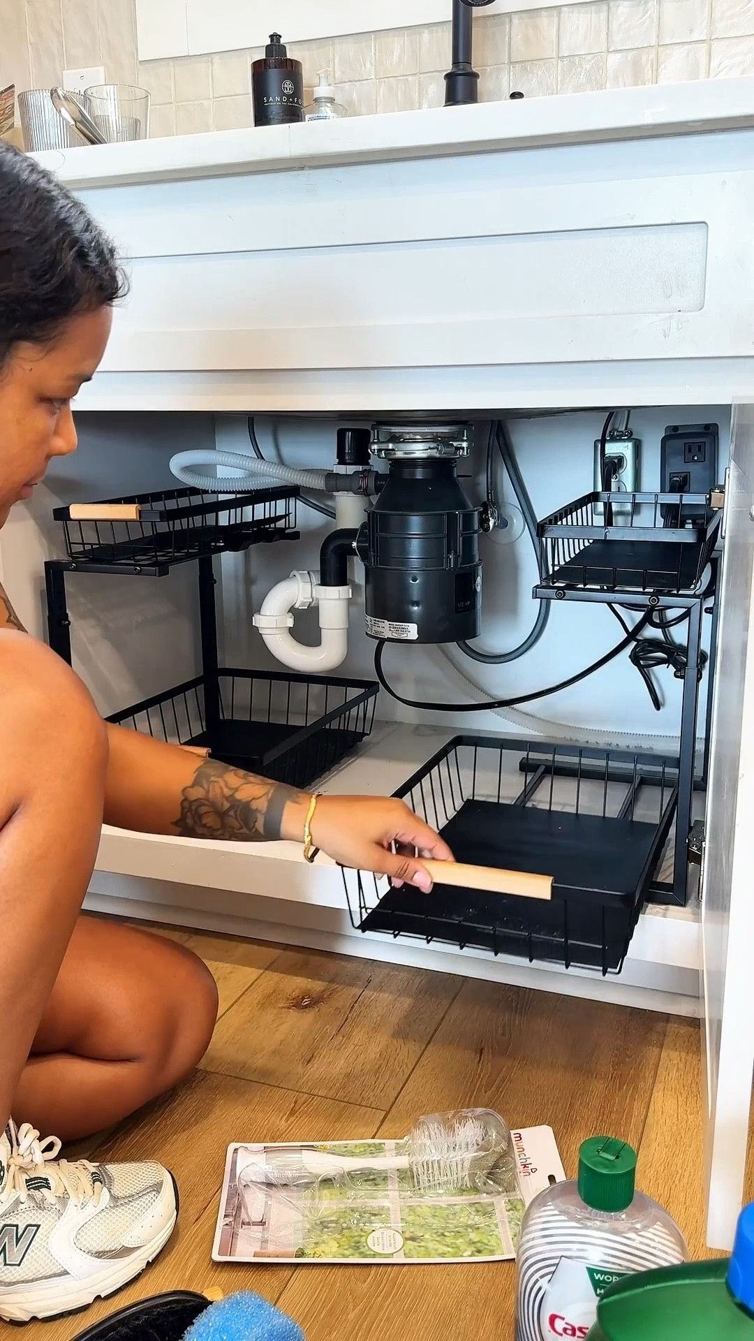 No more stressing about the mess under your sink! These under sink organizers slide out for easy access and are actually cute, too.

They keep all my cleaning supplies, sponges, and extra bottles neatly organized so everything has a place instead of getting lost in the back of the cabinet. The pull-out design makes it so easy to see and grab what you need without digging around.

If you’re trying to organize your kitchen sink cabinet or bathroom under-sink storage, these are such a simple upgrade that makes a huge difference.

#LTKHome #LTKmomlife #LTKSaleAlert