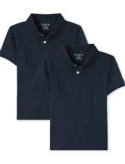 Boys Uniform Short Sleeve Pique Polo 2-Pack | The Children's Place | The Children's Place