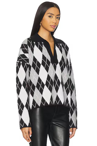 Sara Argyle Sweater in Black Multi | Revolve Clothing (Global)