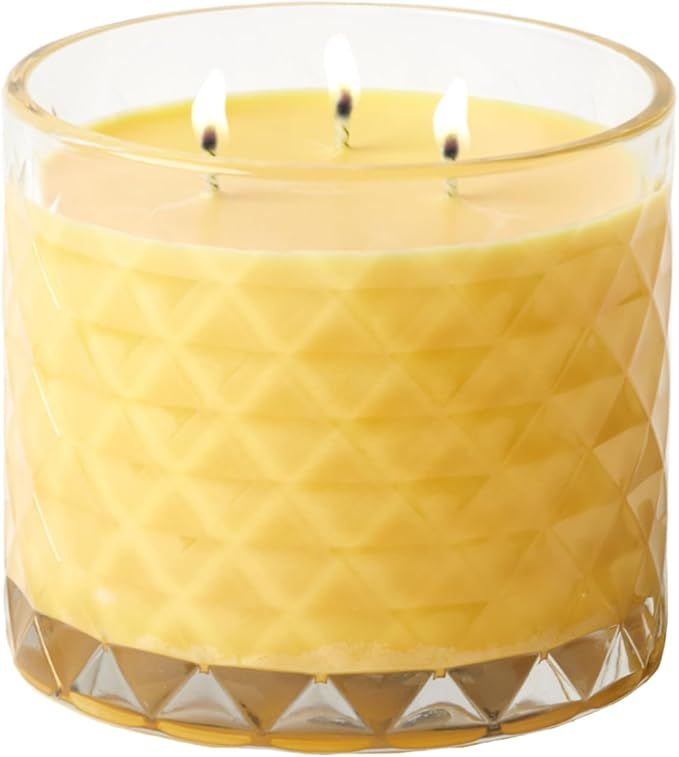 Gold Canyon™ - Fresh Orange Scented Candle, Three-Wick, Heritage Diamond-Cut Glass Jar, New & I... | Amazon (US)