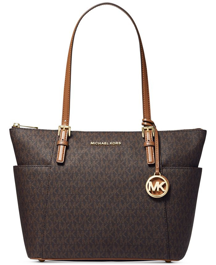 Michael Kors Signature Jet Set East West Top Zip Tote & Reviews - Handbags & Accessories - Macy's | Macys (US)