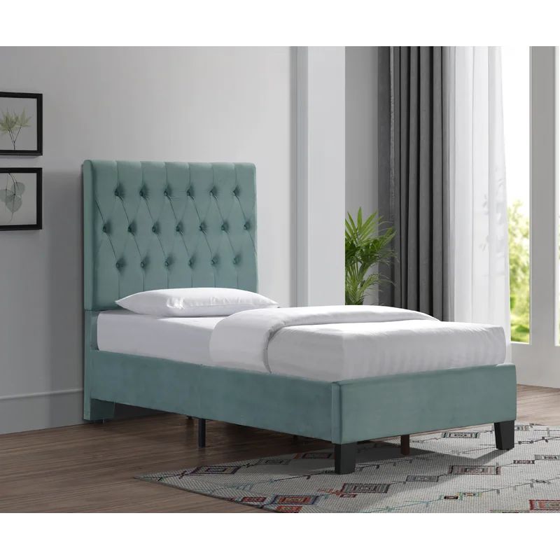 Kayden Tufted Upholstered Low Profile Standard Bed | Wayfair North America