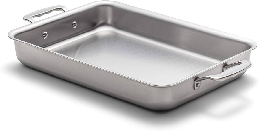 360° Stainless Steel Baking Pan 9x13, Handcrafted in the USA, 5 Ply, Stainless Bakeware, Profess... | Amazon (US)