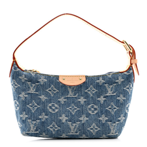 Denim Monogram Hills Pochette Blue | FASHIONPHILE (US)
