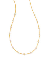Haven Gold Crystal Heart Strand Necklace in White Crystal | Kendra Scott | Kendra Scott