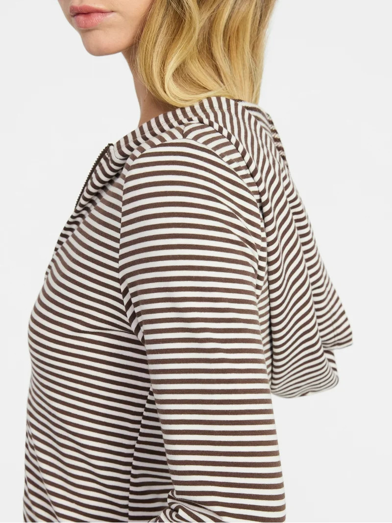 No Boundaries Zip-Up Hoodie and Foldover Pants Set, 2-Piece, Women’s XXS-XXL | Walmart (US)