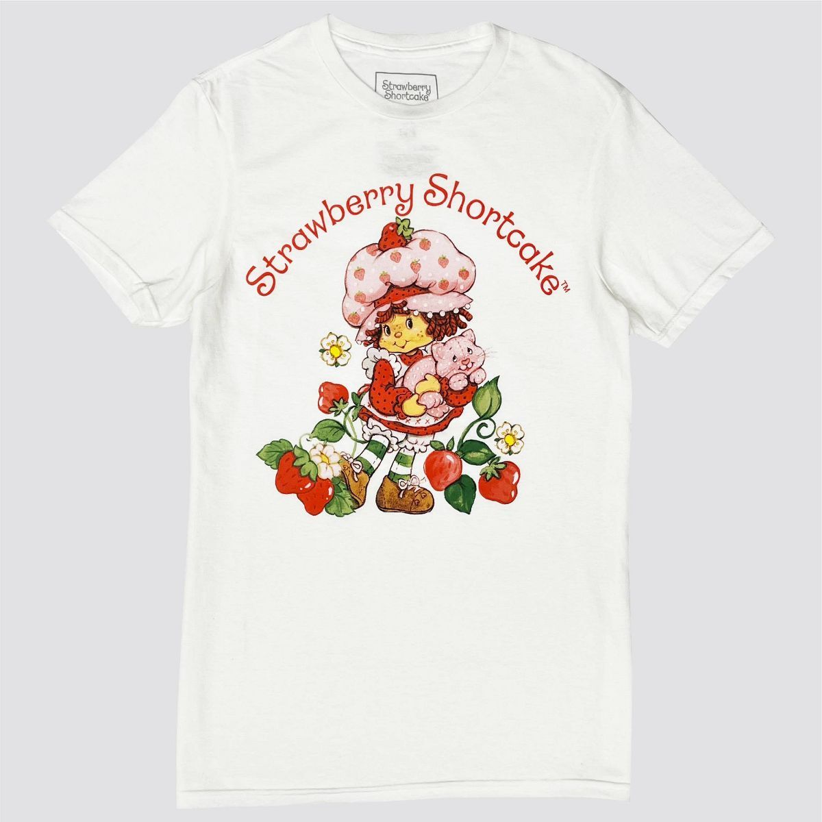 Men's Strawberry Shortcake Short Sleeve Graphic T-Shirt - White M | Target