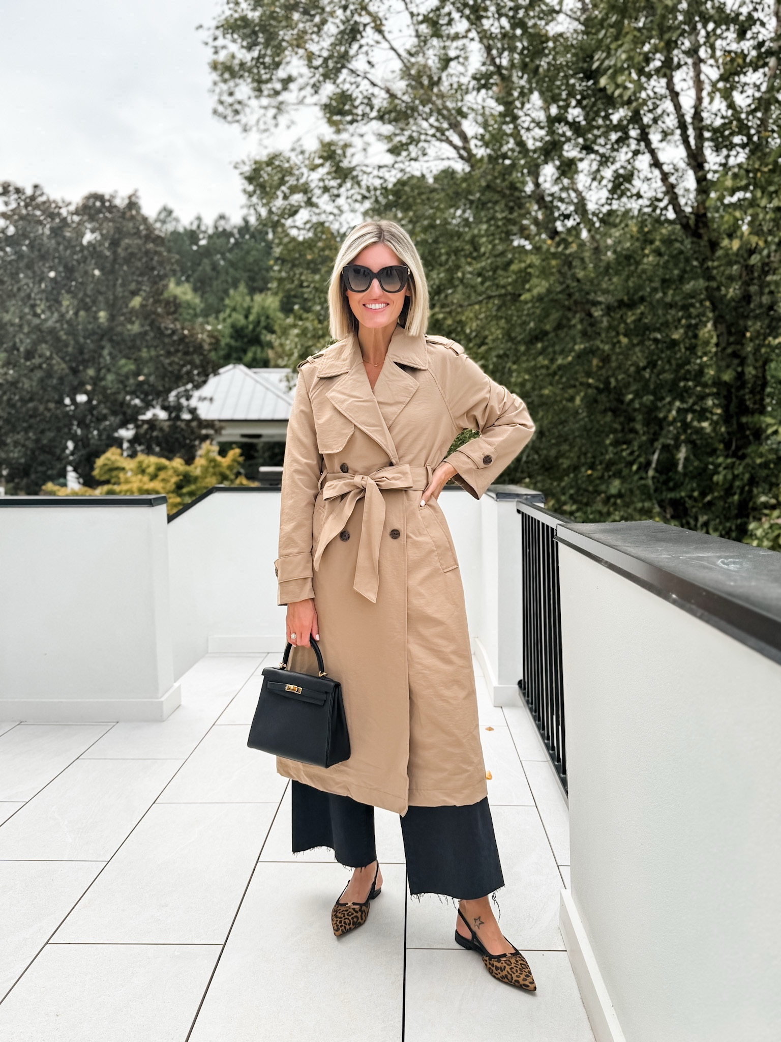 Tess | Women's Knee-Length Trench Coat – Casual Everyday Style