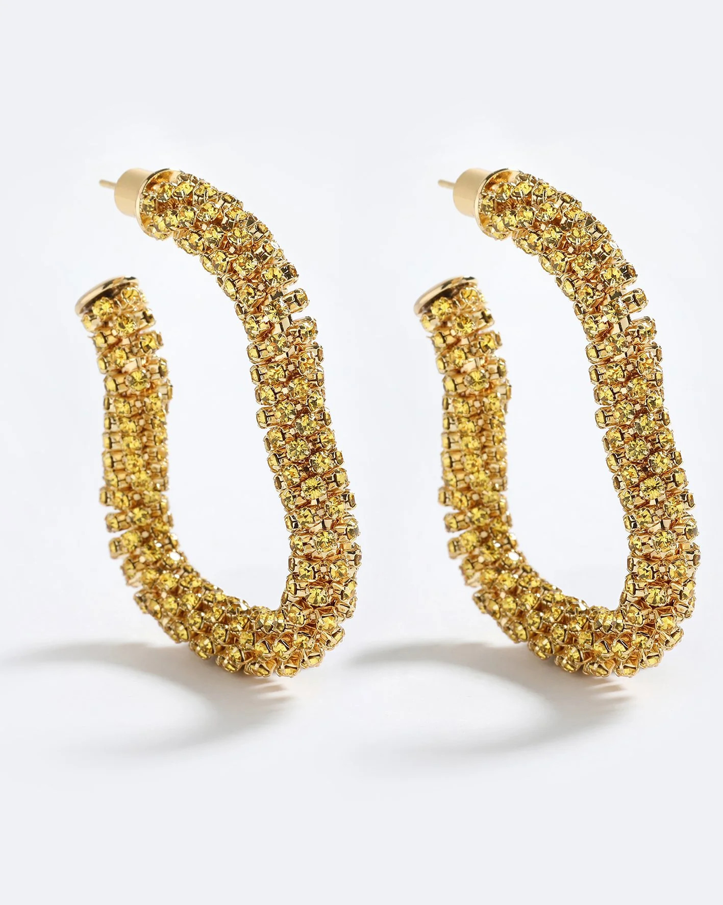 OBSESSION SPARKLE HOOP GOLD | Emma Pills